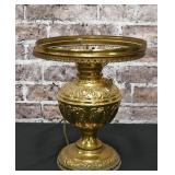 Tin Brass Colored Table Lamp