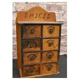 Wood Spice Cabinet