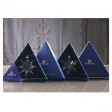 Lot of Two Swarovski Christmas Ornament