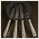 4 Kirk & Son Sterling Luncheon Knives
