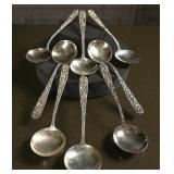 8 Kirk & Son Sterling Coupe Soup Spoons