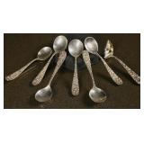 7 Kirk & Son Sterling Mustard Spoons