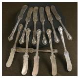 12 Gorham Sterling Butter Spreaders