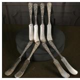 8 Kirk & Son Sterling Butter Spreaders