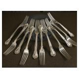 10 Gorham Sterling Luncheon Forks