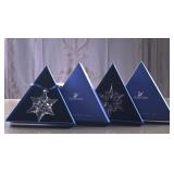 Lot of Two Swarovski Christmas Ornament