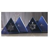 Lot of Two Swarovski Christmas Ornament