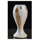 Stueben Gold Aurene Iridesent Heart and Vine Art G