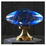 Art Glass Mushroom with Stand