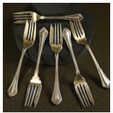 6 Gorham Sterling Salad Forks