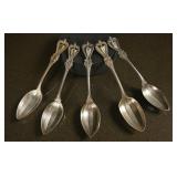 5 Towle Sterling Tea Spoons