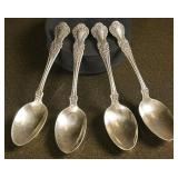 4 Gorham Sterling Tea Spoons