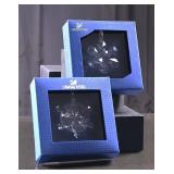 Set of Two Swarovski Christmas Ornament