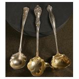 3 Sterling Sauce Ladles