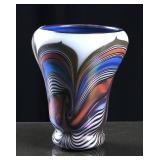 Orient & Flume Iridescent Studio Art Glass Vase