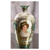 Royal Vienna Germany Porcelain Portrait Vase