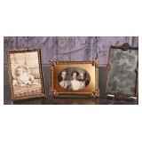 Set of Three Victorian Metal Picture Frames
