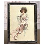 Victorian Print in Frame