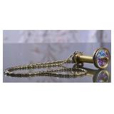 Vintage Brass Kaleidoscope Necklace