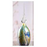 Roger Roland Art Glass Perfume Bottle with Teardro