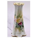 Vintage Floral Porcelain Hat Pin Holder