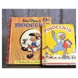 Set of Two Vintage Pinocchio Books