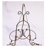 Antique Pince-Nez Glasses with Stand and Chain