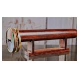 Double Wheel Kaleidoscope with Dark Hardwood Barre