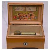 Swiss Cylinder Music Box with Programme List