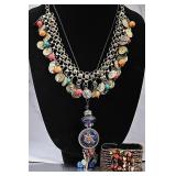 Bohemian Style Necklaces and Bracelet