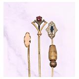 Set of Three Lapel Pins
