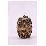 Antique Chinese Silver and Gold Vinaigrette Perfum