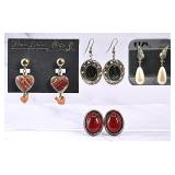 Set of Four Pairs of Earrings