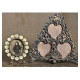 Set of Two Antique Metal Picture Frames