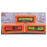 3 Pc. Lionel O Gauge Rolling Stock