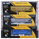 3 Pc. Kline O Gauge Rolling Stock