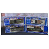 4 Pc. Kline Electric O Gauge Rolling Stock