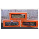 3 Pc. Lionel O Gauge Rolling Stock