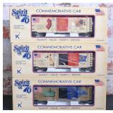 3 Pc. Kline Electric O Gauge Rolling Stock