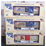 3 Pc. Kline Electric O Gauge Rolling Stock
