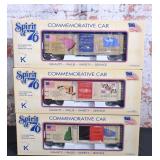 3 Pc. Kline Electric O Gauge Rolling Stock