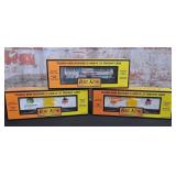 3 Pc. MTH Rail King O Gauge Rolling Stock