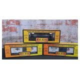 3 Pc. MTH Rail King O Gauge Rolling Stock