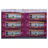 6 Pc. M.T.H O Gauge Rolling Stock