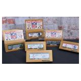 6 Pc. NFL Super Bowl Express HO Rolling Stock