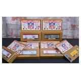 6 Pc. NFL Super Bowl Express HO Rolling Stock