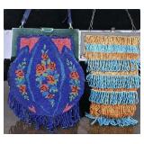 Two Vintage Beaded Evening Handbags