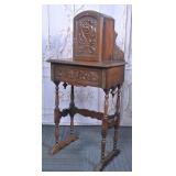 Antique Telephone with Ornate Stand