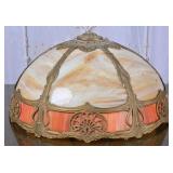 Art Nouveau Slag Glass Lamp Shade