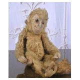 Vintage Mohair Monkey Toy